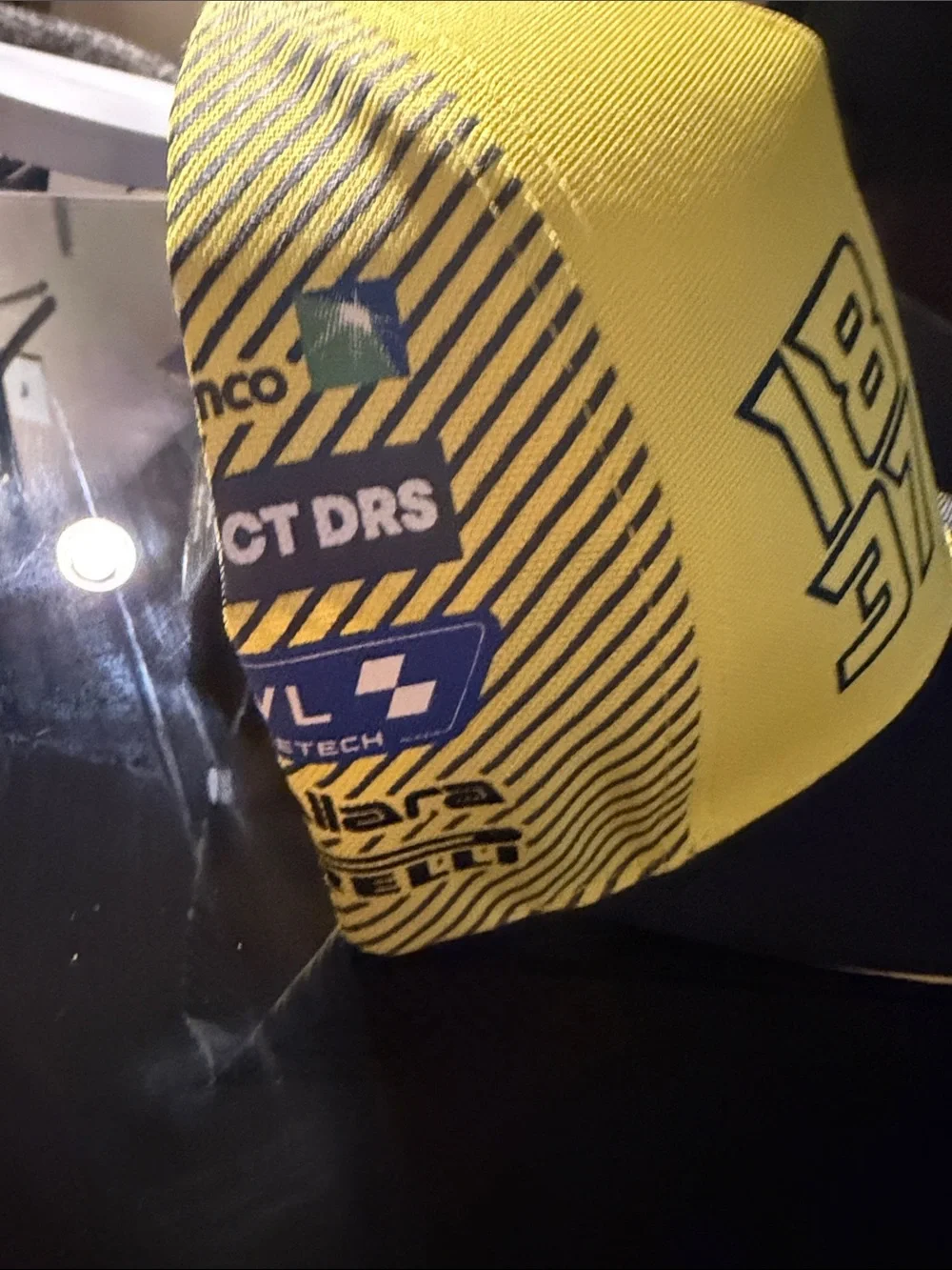 Invicta Yellow & Black Racing Logo Trucker Cap